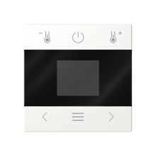 Huonetermostaatin keskiölevy, SAGA, valkoinen