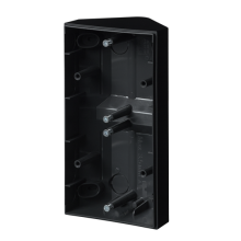 Pintakotelo, Impressivo, 2-osainen, kulmaan asennettava, 85mm peitelevylle, matta musta