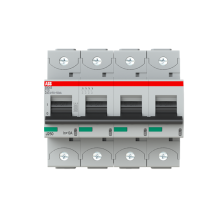 4-napainen C-käyrä 10A, IEC/EN 60947-2: Ue= 240/415VAC Icu=50kA, Ue= 400/690VAC Icu=6kA