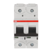 2-napainen C-käyrä 50A, IEC/EN 60947-2: Ue= 240/415VAC Icu=50kA, Ue= 400/690VAC Icu=6kA