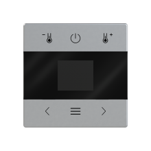 Huonetermostaatin keskiölevy, Impressivo, alumiini