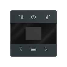Huonetermostaatin keskiölevy, Impressivo, antrasiitti