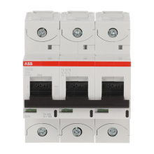3-napainen D-käyrä 16A, IEC/EN 60947-2: Ue= 240/415VAC Icu=50kA, Ue= 400/690VAC Icu=6kA