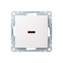 Kytkin 6-napainen 16AX/250V, punainen linssi