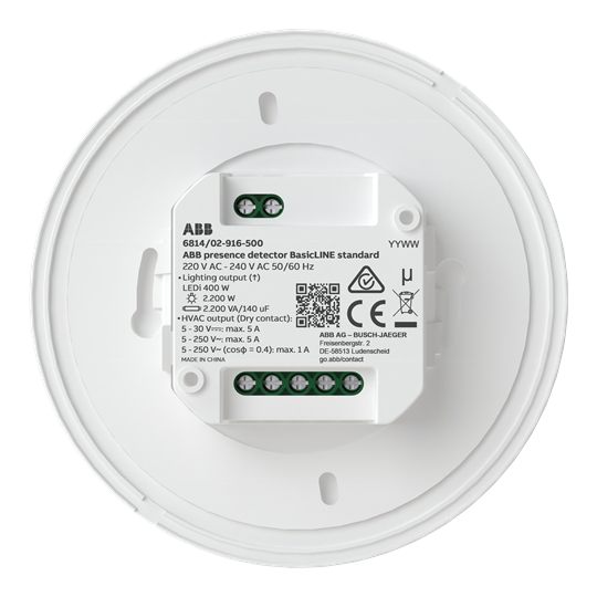Läsnäolotunnistin BasicLINE Corridor LED-kuormitus 400W IP20/54
